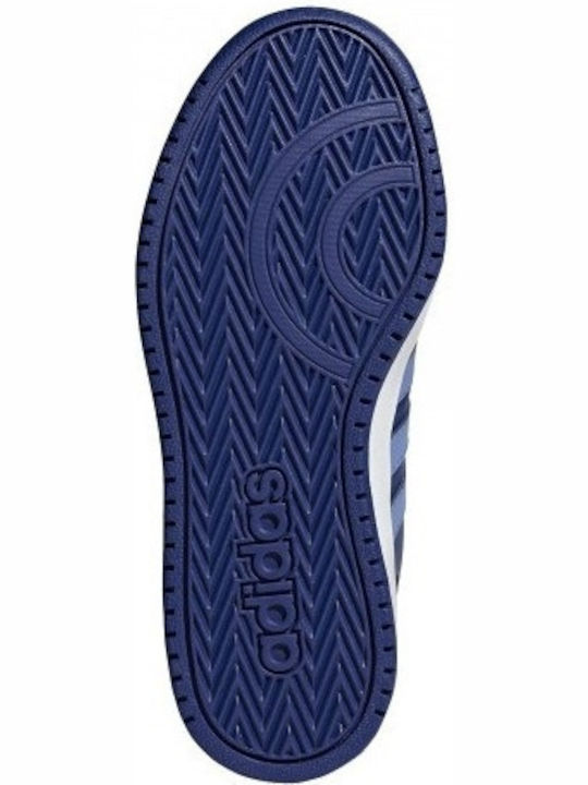 Hoops Hoops Mid 2.0 K Kids Sports Shoes Basketball with Laces Blue