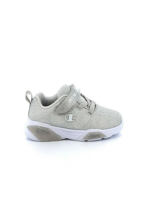 Wave Παιδικά Sneakers με Σκρατς & Φωτάκια Γκρι
