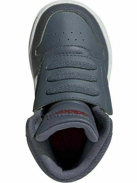 Hoops Inspired VS Hoops Mid 2.0 I Kids Sports Shoes Basketball with Laces Gray