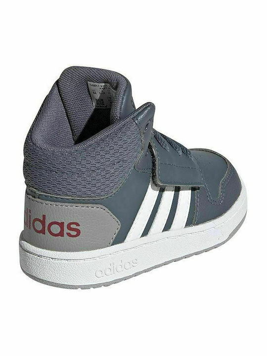 Hoops Inspired VS Hoops Mid 2.0 I Kids Sports Shoes Basketball with Laces Gray