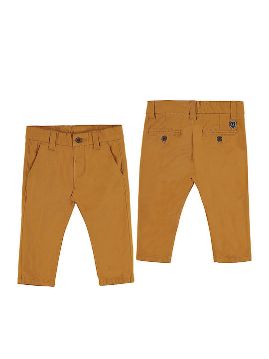 Παιδικό Παντελόνι Chino Υφασμάτινο Πορτοκαλί Basic