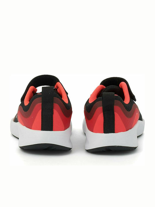 Wearallday PS Kids Sports Shoes Running with Hoop & Loop Closure Black