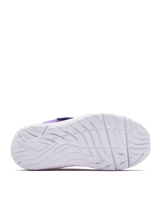 Pre School UA Pursuit 2 AC Kids Sports Shoes Running with Hoop & Loop Closure Lilac