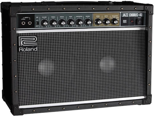 Roland Jazz Chorus JC-40 Combo Amplifier for Electric Guitar 2 x 10" 40W Black