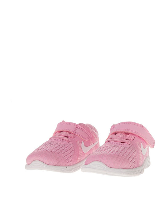 Revolution 4 TD Kids Sports Shoes Running with Hoop & Loop Closure Pink