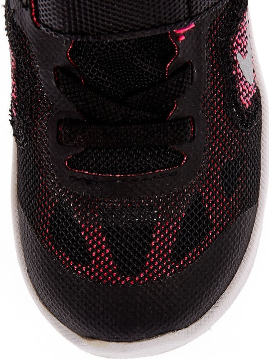 Revolution Revolution 3 I Kids Sports Shoes Running with Hoop & Loop Closure Black