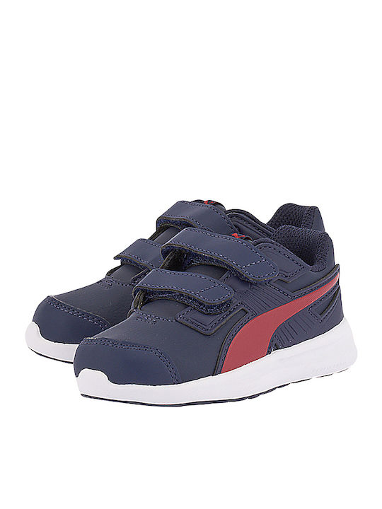 Escaper SL V Infant Kids Sports Shoes Running with Hoop & Loop Closure Navy Blue