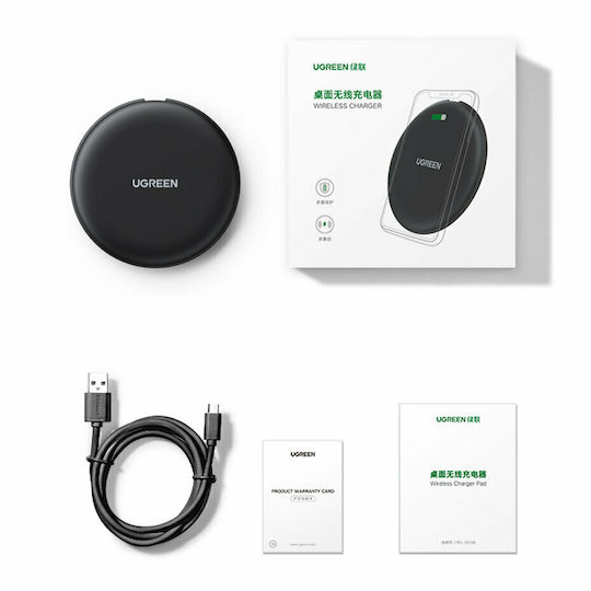 Ugreen Ασύρματος Φορτιστής (Qi Pad) 15W Μαύρος (CD186)