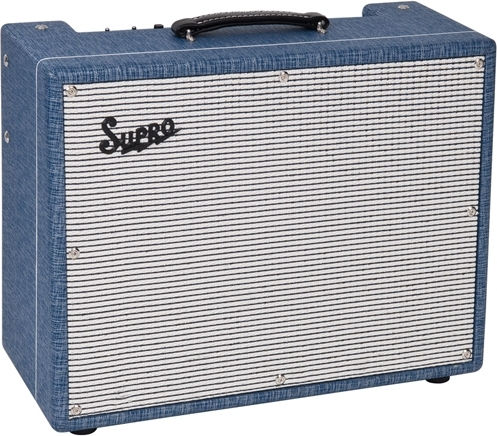 Supro 1624T Dual Tone Λαμπάτος Combo Ενισχυτής Ηλεκτρικής Κιθάρας 1 x 12" 24W Μπλε