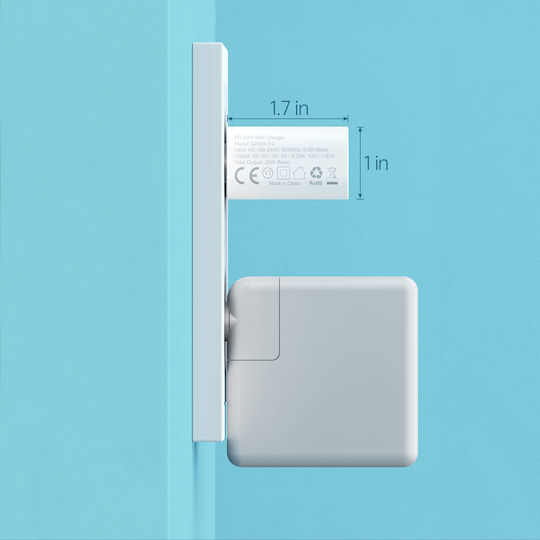 Choetech Φορτιστής Χωρίς Καλώδιο με Θύρα USB-C 20W Power Delivery Λευκός (Q5004)