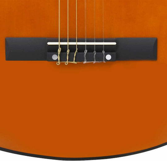 vidaXL Κλασική Κιθάρα 4/4 Set Dark Wood