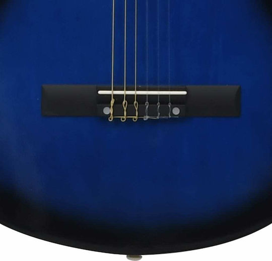 vidaXL Κλασική Κιθάρα 4/4 Set Blue