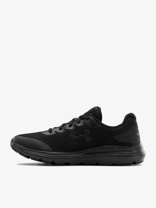 Surge 2 Kids Sports Shoes Running with Laces Black