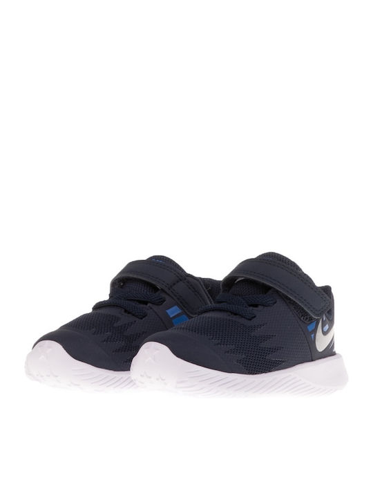 Star Runner Star Runner TD Kids Sports Shoes Running with Hoop & Loop Closure Navy Blue