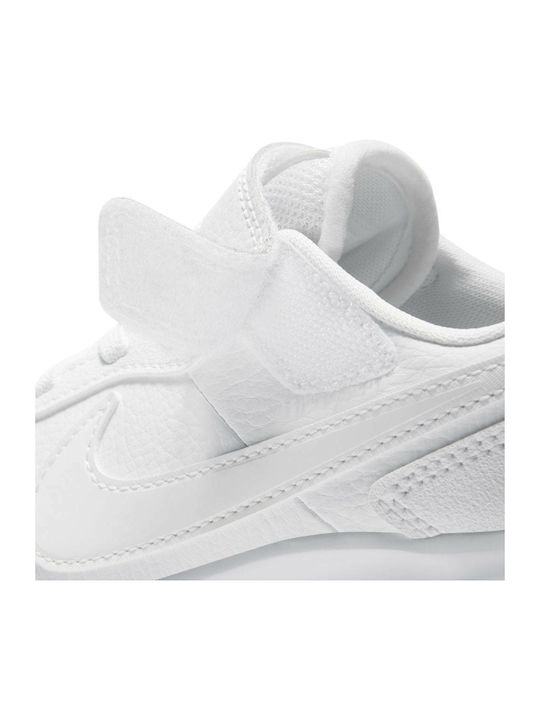 Varsity Leather PSV Kids Sports Shoes Running with Hoop & Loop Closure White