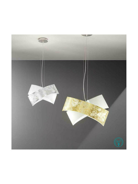 Ondaluce Pendant Light Two-Light for Socket E27 Silver