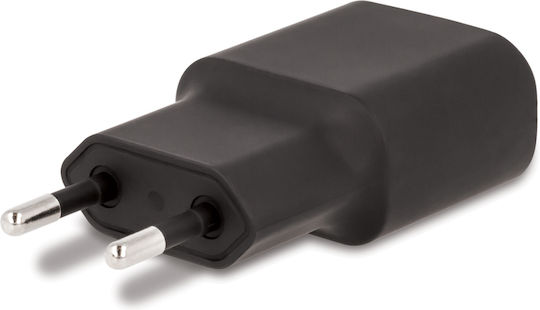 Forever Ladegerät mit USB-A Anschluss und Kabel Micro-USB Schwarzs (TC-01)