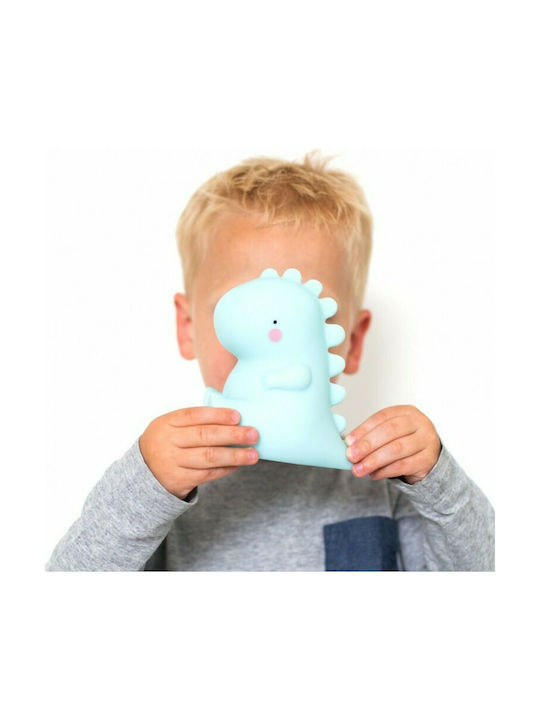 A Little Lovely Company Led Kids Decorative Lamp Little T Rex Din Green
