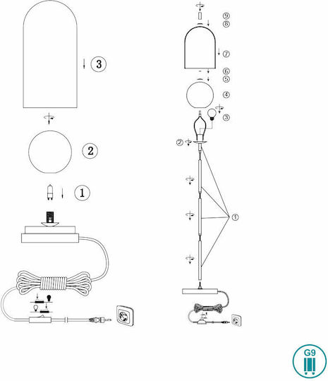 Wofi Dekorative Lampe Schwarz