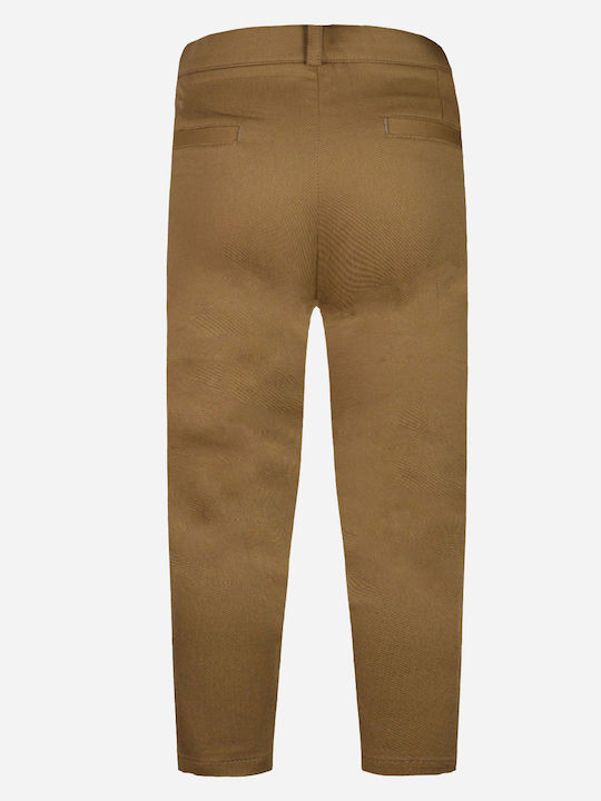 Energiers Boys Fabric Trouser Tabac Brown