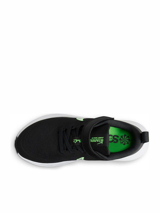 Star Runner Star Runner 3 Kids Sports Shoes Running with Hoop & Loop Closure Black / Chrome / Dk Smoke Grey