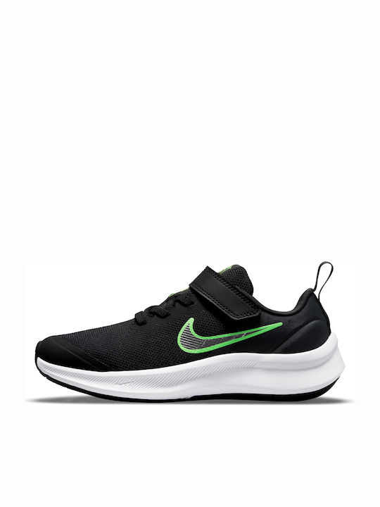Star Runner Star Runner 3 Kids Sports Shoes Running with Hoop & Loop Closure Black / Chrome / Dk Smoke Grey