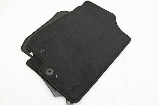 Petex Satz Vorder- und Hintermatten 4Stück aus Teppichboden für Kia Ceed 2009-2012 Schwarz