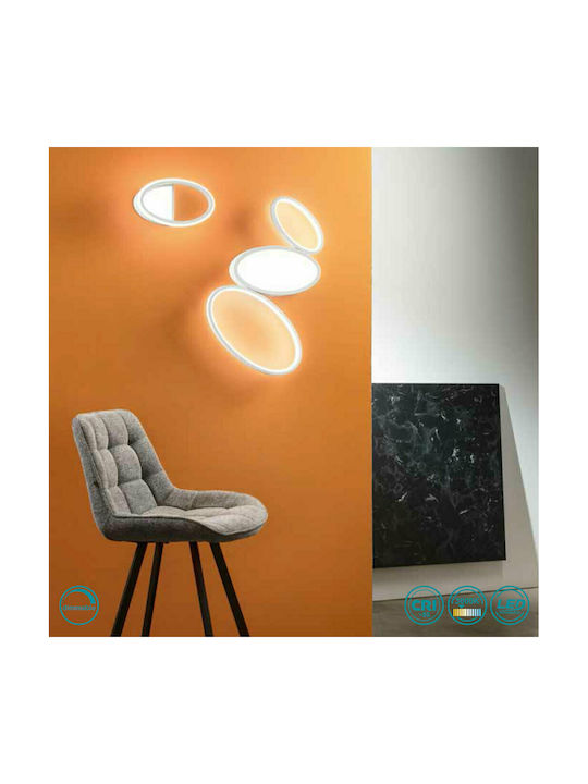 Ondaluce Rice Φωτιστικό Τοίχου LED Λευκό 27x16εκ. Ondaluce Rice Φωτιστικό Τοίχου LED Λευκό 27x16εκ.