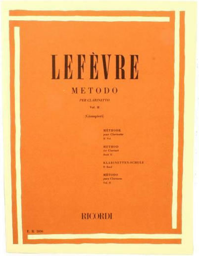 Ricordi Lefevre - Μέθοδος Μέθοδος Εκμάθησης για Πνευστά Κλαρινέτο N.2