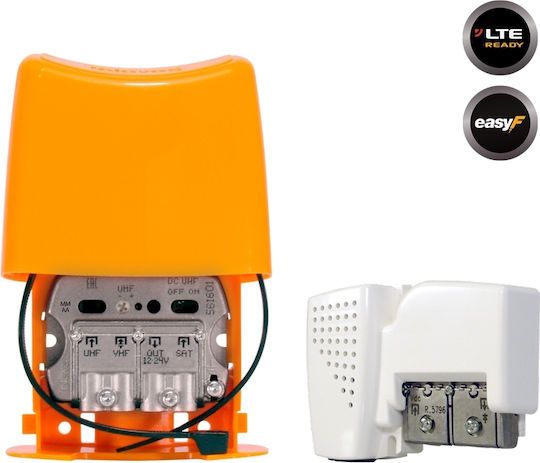 Televes Mast Amplifier + PSU 12V UHF/VHF/SAT Mast-Verstärker Satelliten 438640 12-11-0007