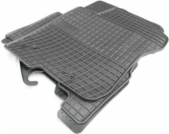 Frogum Set of Front and Rear Mats 4pcs Tray Type for Toyota Land Cruiser 2015 Black