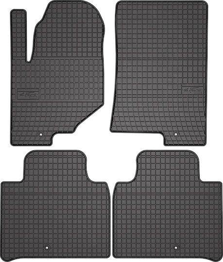 Frogum Σετ Μπροστινά και Πίσω Πατάκια 4τμχ για Ssangyong Rexton 2017 Μαύρα