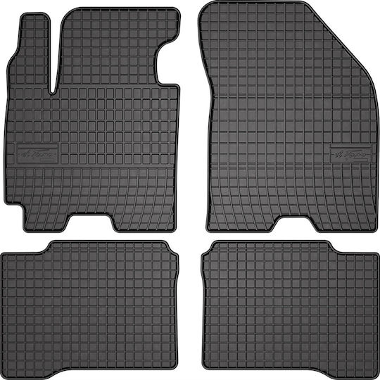 Frogum Set of Front and Rear Mats 4pcs for Suzuki Swift 2017 Black