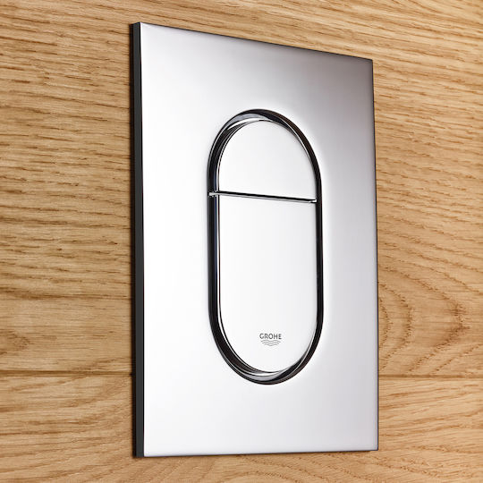 Grohe Arena Cosmopolitan S Flush Plate Dual Flush Brushed Cool Sunrise