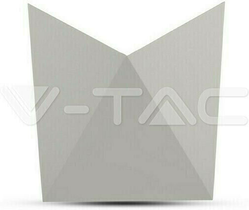 V-TAC Vt-825 Επιτοίχια Εξωτερική Πλαφονιέρα LED IP65 5W με Θερμό Λευκό Φως