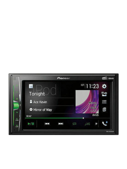 Pioneer Car Audio System 2DIN (Bluetooth/USB/AUX/WiFi/GPS/Apple-Carplay) with Touch Screen 6.2"