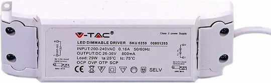 V-TAC LED-Netzteil IP20 Leistung 29W mit Ausgangsspannung 36V Panel
