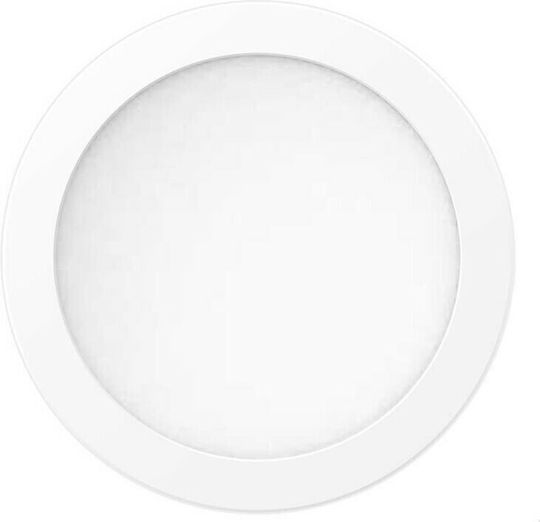 Spot Light Στρογγυλό Χωνευτό LED Panel 15W με Φυσικό Λευκό Φως 4000K 20εκ.