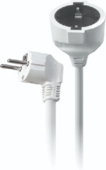 Com 1 Platz mit Kabel 3m Durchmesser 3 x 1.5mm² Weiß