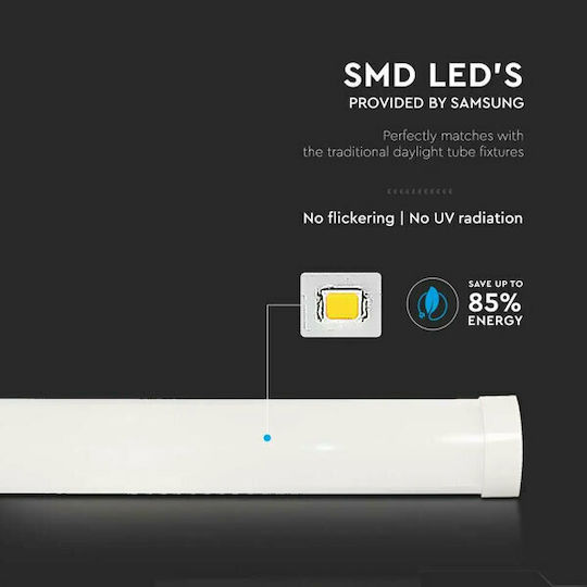 V-TAC LED Γραμμικό Φωτιστικό Οροφής 10W Θερμό Λευκό IP20 με Ρυθμιζόμενη Ένταση Μ30xΒ7.5xΥ2.4εκ.