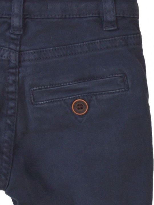 Kids' Chino Fabric Pants Blue