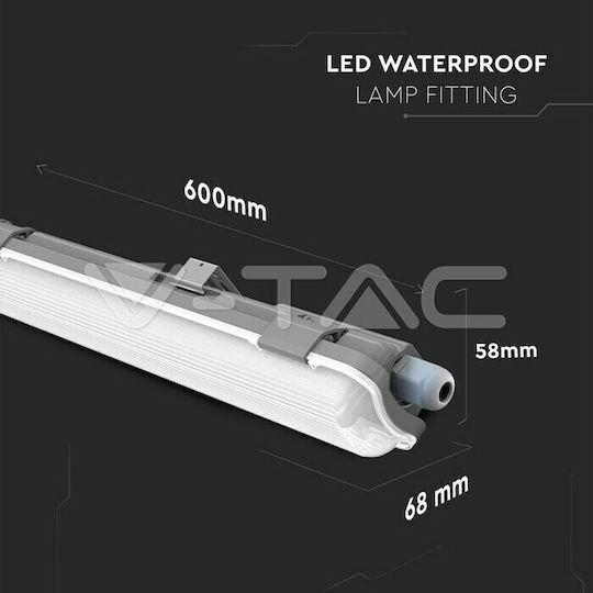 V-TAC Lighting Batten Outdoor with LED Lamp T8 18W 127.6cm