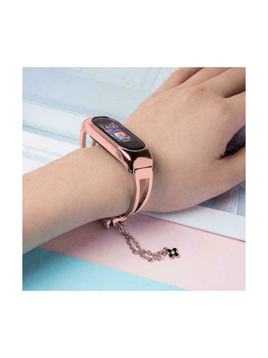 Hurtel Bracelet Armband Rostfreier Stahl Rosa (Mi Smart Band 5/Mi Smart Band 6)
