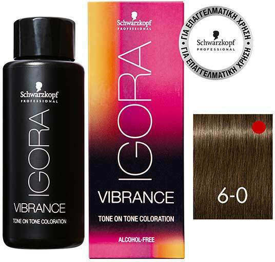 Schwarzkopf Igora Vibrance Полуперманентна Боя За Коса Без Амоняк 6-0 Тъмно Рус 60ml