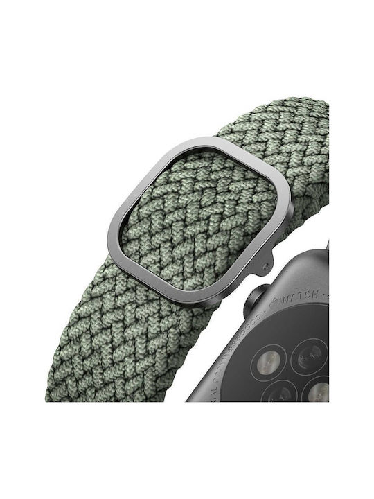 Uniq Aspen Braided Λουράκι Υφασμάτινο Πράσινο (Apple Watch 44/45/46mm/Ultra 49mm)