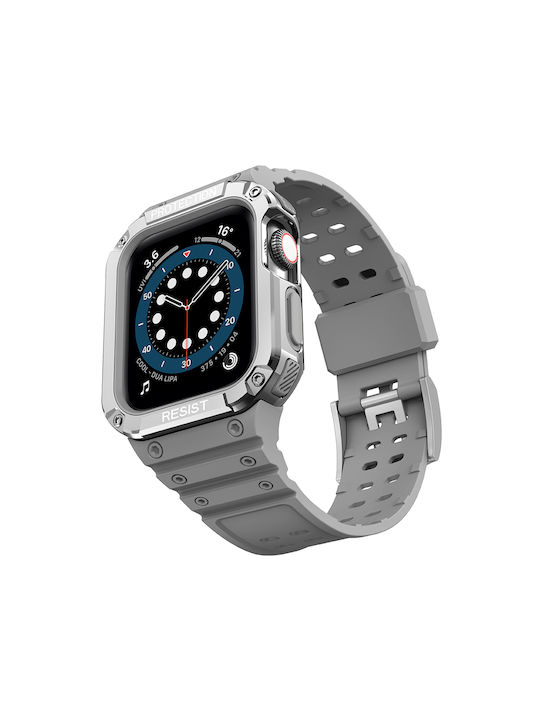 Hurtel Armored Θήκη & Λουράκι Γκρι (Apple Watch 38/40/41/42mm)