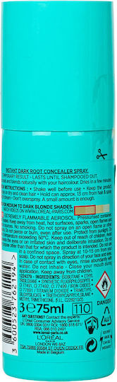 L'Oreal Paris Magic Retouch Vopsea Temporară de Păr Spray Blond Mediu spre Închis 75ml