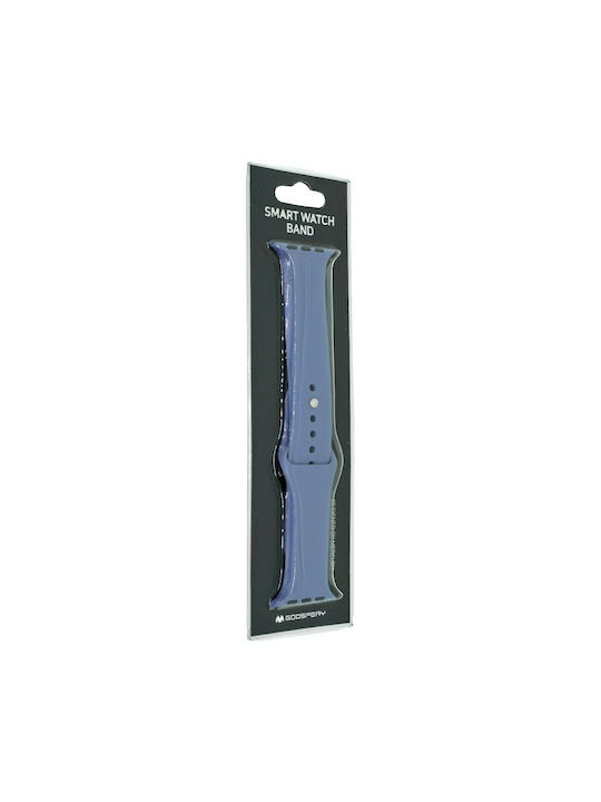 Mercury Watchband Armband Silikon mit Pin Gray (Apple Watch 44/45/46mm/Ultra 49mm)