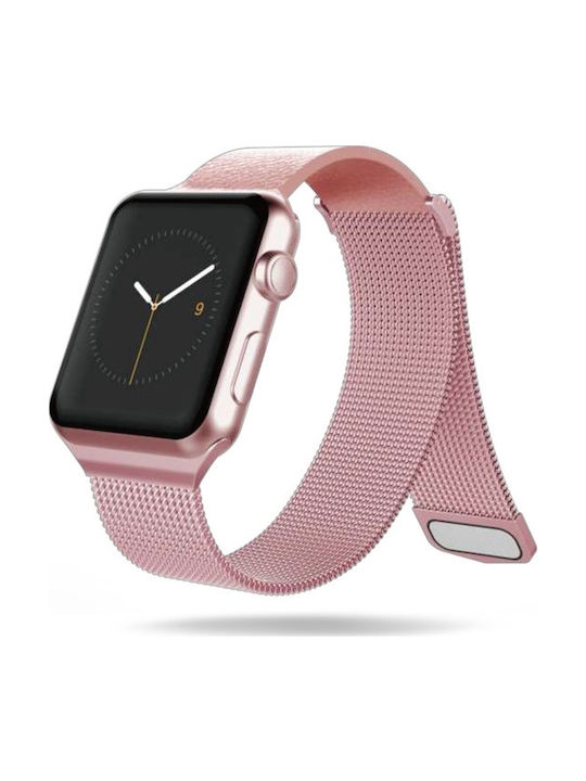 X-Doria Raptic Milanese Λουράκι Μεταλλικό Ροζ Χρυσό (Apple Watch 38/40/41mm)