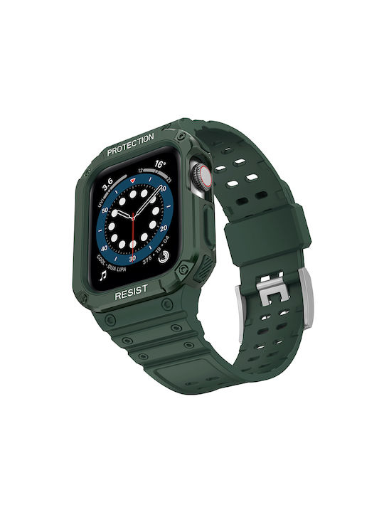 Hurtel Armored Case & Strap Green (Apple Watch 38/40/41/42mm) Hurtel Armored Case & Strap Green (Apple Watch 38/40/41/42mm)